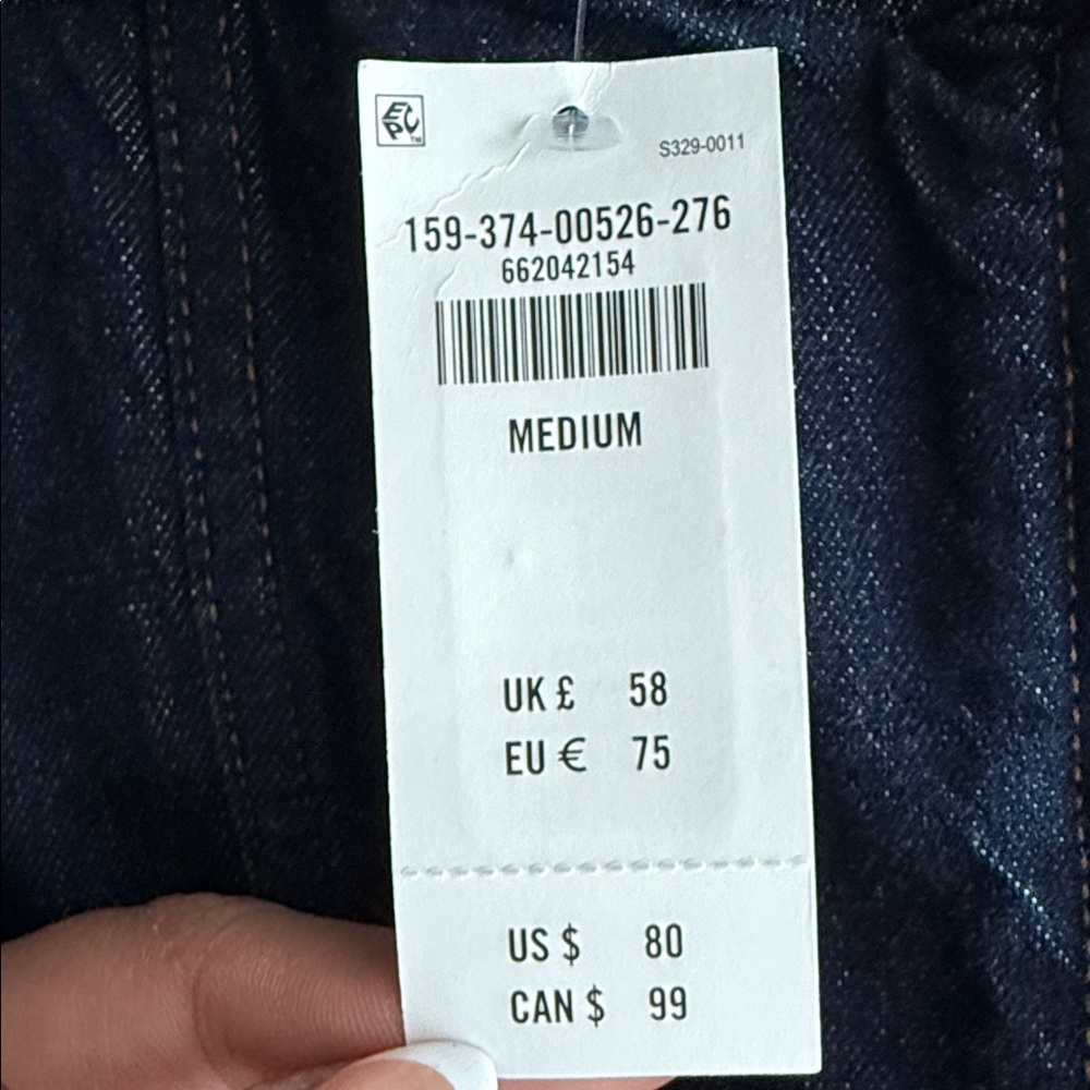 Classic Dark Blue Button-Front Denim Skirt- Abercrombie BRAND NWT - Picture 5 of 7